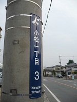 街区表示板
